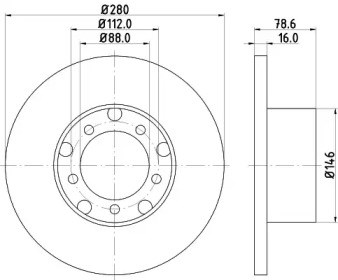 Диск гальмівний передній BG2265 DELPHI