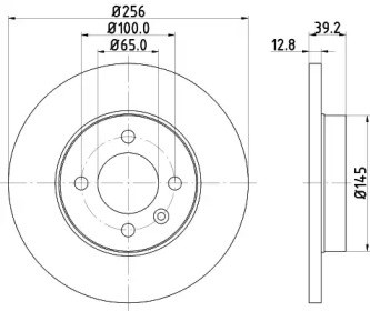 Гальмо дискове переднє BG2454 DELPHI