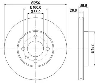 Диск переднього гальма BG2455 DELPHI