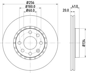 Гальмо дискове переднє BG2636 DELPHI