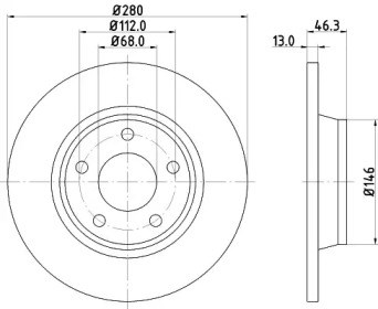 Гальмо дискове переднє BG2987 DELPHI