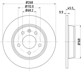Дискові гальма BG3026 DELPHI