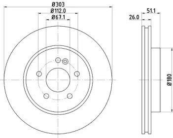Гальмо дискове переднє BG3397 DELPHI