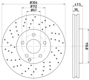 Гальмо дискове переднє BG3986 DELPHI