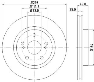 Диск переднього гальма BG4131 DELPHI