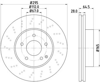 Диск гальмівний передній BG4142C DELPHI