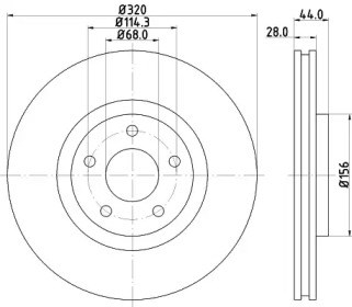 Гальмо дискове переднє BG4231C DELPHI