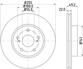 Гальмо дискове переднє BG4269 DELPHI