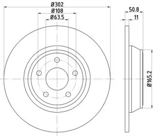 Диск заднього гальма BG4703C DELPHI