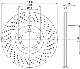 Гальмо дискове переднє BG4781C DELPHI