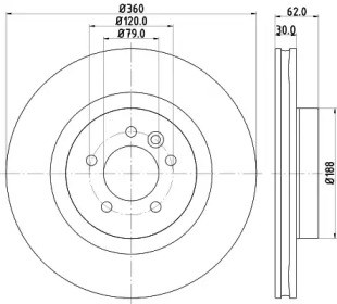 Гальмо дискове переднє BG9007C DELPHI