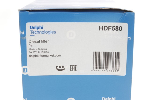 Фільтр тонкого очищення палива HDF580 DELPHI