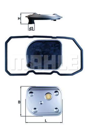 Фільтр для автомат коробки HX158D MAHLE