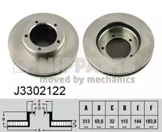 Ротор гальмівний J3302122 NIPPARTS