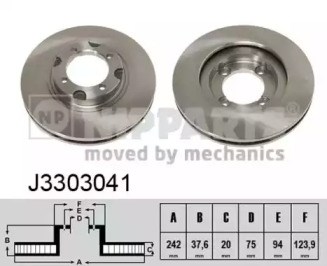 Ротор гальмівний J3303041 NIPPARTS