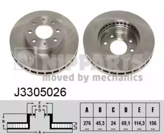 Ротор гальмівний J3305026 NIPPARTS