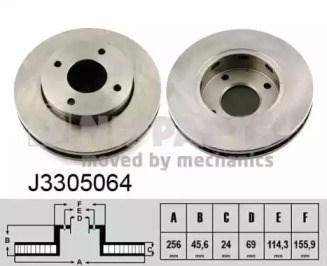 Ротор гальмівний J3305064 NIPPARTS