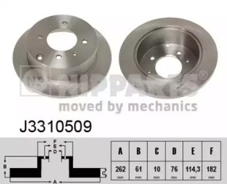 Диск гальмівний задній J3310509 NIPPARTS