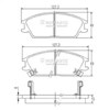 Колодки гальмівні передні, дискові J3600515 NIPPARTS