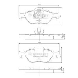 Тормозні колодки J3603065 NIPPARTS