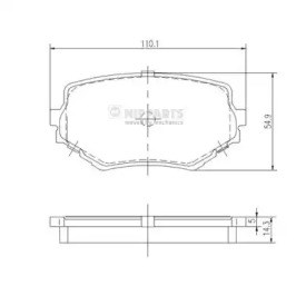 Дискові гальма J3608017 NIPPARTS