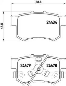 Колодки на гальмо задній дисковий JQ101118 KAMOKA