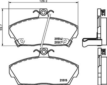 Колодки передні JQ1011226 KAMOKA