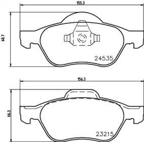 Передні гальмівні колодки JQ101162 KAMOKA