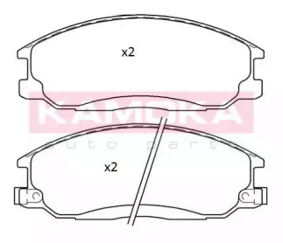 Гальмівні колодки JQ101163 KAMOKA