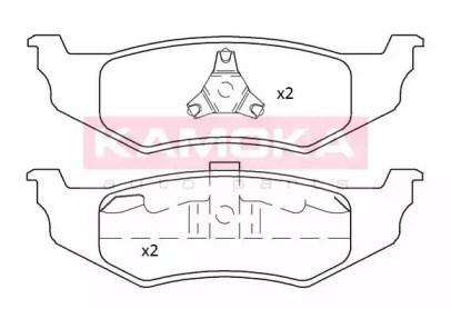 Комплект задніх колодок JQ101192 KAMOKA