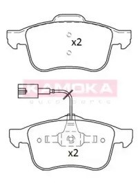 Колодки передні JQ101212 KAMOKA