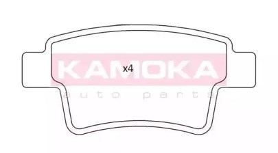 Колодки на гальмо задній дисковий JQ101220 KAMOKA
