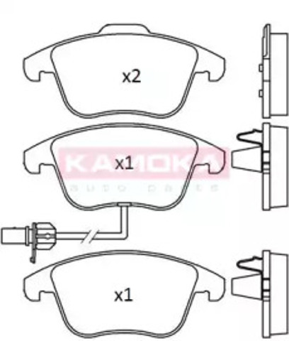 Тормозні колодки JQ101231 KAMOKA