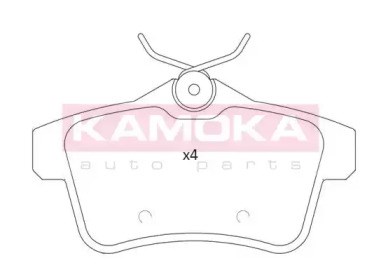 Задні дискові колодки JQ101235 KAMOKA