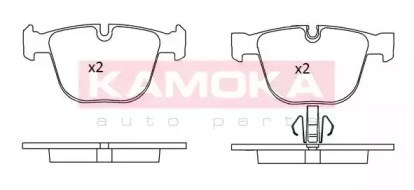 Комплект задніх колодок JQ101238 KAMOKA