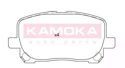 Колодки передні JQ101256 KAMOKA