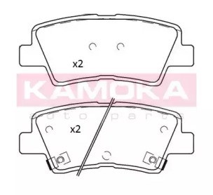 Задні дискові колодки JQ101268 KAMOKA