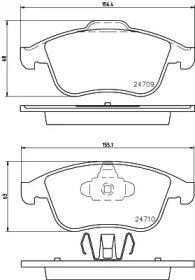 Колодки передні JQ1018136 KAMOKA