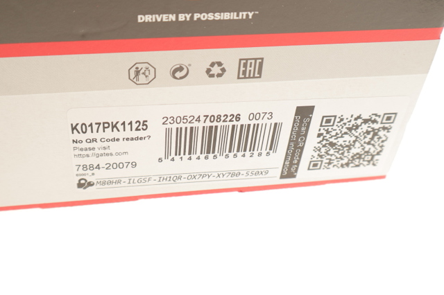 Ремінь приводний, агрегатів, комплект K017PK1125 GATES