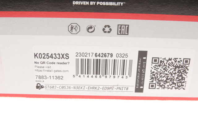 Ремінь ГРМ, комплект K025433XS GATES