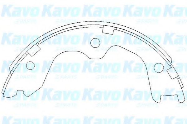 Колодки стоянкового гальма KBS7408 KAVO PARTS