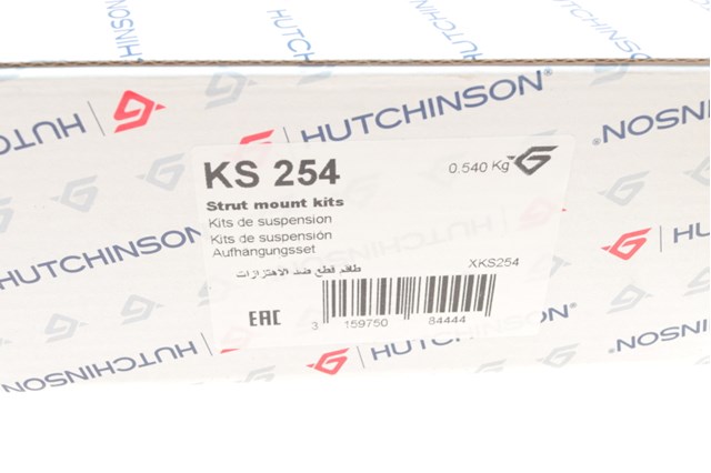 Подушка амортизатора переднього KS254 HUTCHINSON
