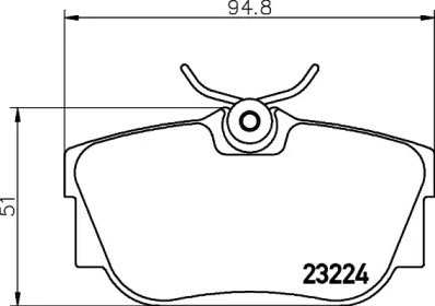 Задні колодки LP1541 DELPHI