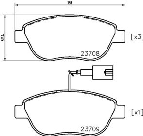 Колодки передні LP1721 DELPHI