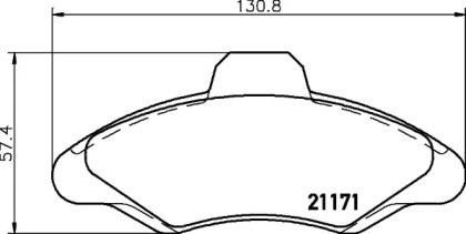 Гальмівні колодки LP673 DELPHI
