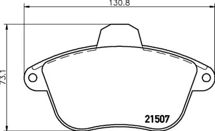 Передні гальмівні колодки LP741 DELPHI