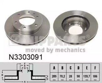 Ротор гальмівний N3303091 NIPPARTS