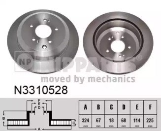 Дискові гальма N3310528 NIPPARTS