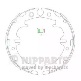 Гальмівні колодки стоянкового гальма N3502083 NIPPARTS