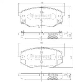 Дискові гальма N3600545 NIPPARTS